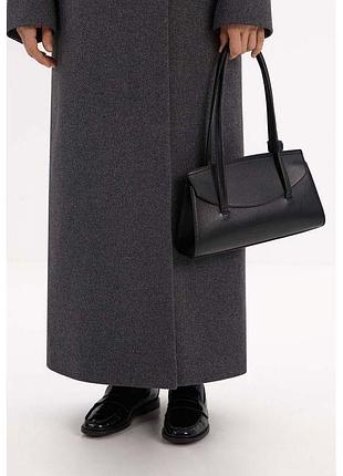 Сумка з натуральної шкіри dia чорна