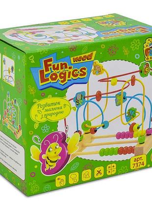 Іграшка дерев'яний пальчиковий лабіринт 7374 (8) "fun game", в коробці