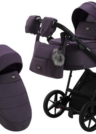Коляска 2 в 1 adamex gallo thermo ga-8 plum perfect
