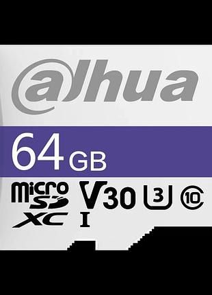 Карта памяти dahua microsd c100 dhi-tf-c100/64gb