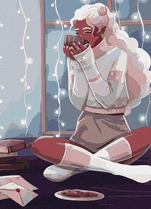 Картина по номерам "уютный вечер" ©dragonfly_kc kho4884 40х40 см