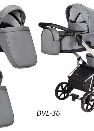 Универсальная многофункциональная детская коляска 2 в 1 для двойни “velio-duo-lux” dvl-36