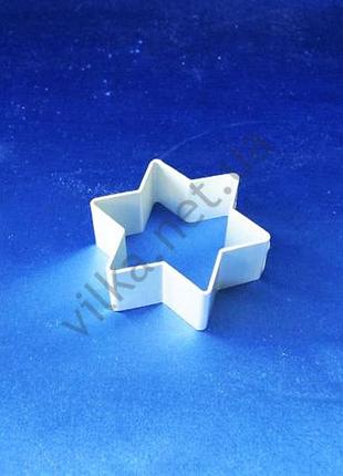 Форма металева 6,5 х 6,5 х 2,3 см зірка forkopt