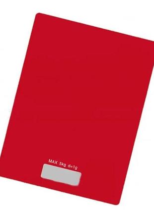 Электронные кухонные сенсорные весы livstar lsu-5005, red
