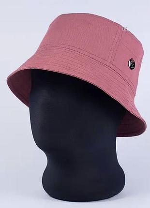 Панамка из коттона унисекс размер 55-57 и 57-58 тёмно розовый 57-58 2ш