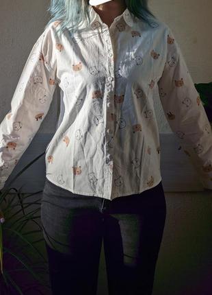 Рубашка с мишками