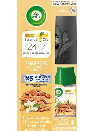 Автоматический освежитель воздуха air wick freshmatiс sandalwood & warm vanilla 250 мл