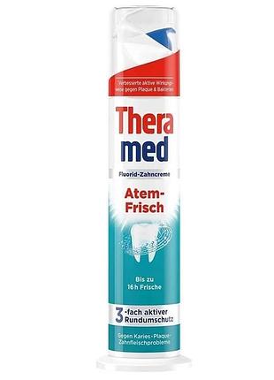 Зубна паста з дозатором theramed atem-frisch 100мл
