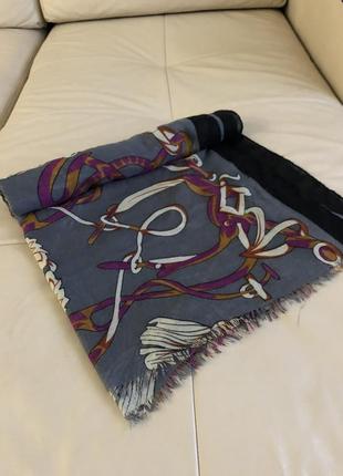 Большой классный шарф в стиле hermès1 фото