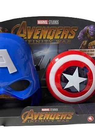 Игровой набор капитан америка (маска и щит) abc marvel