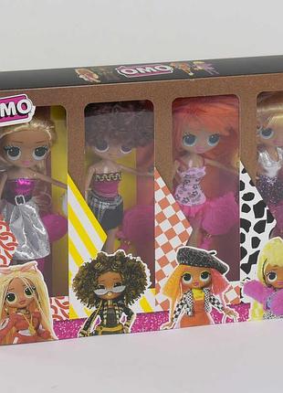 Набор кукол lk 1009-3 (36/2) с аксессуарами, 4шт в коробке