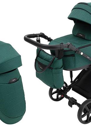Коляска 2 в 1 adamex zico tip tk-52 тёмно-зелёный