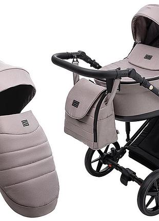 Коляска 2 в 1 adamex locco tip tk-72 капучино