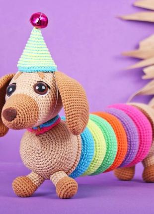 Набор для вязания игрушки "развивающая такса"