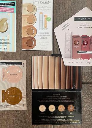 1, пробники тональних кремів, основ під макіяж в асортименті