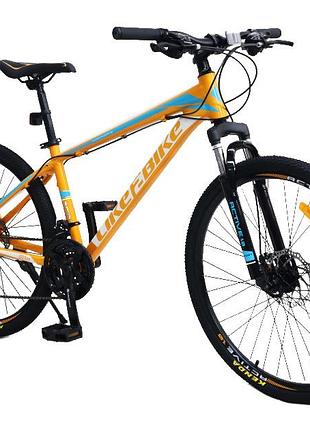 Велосипед взрослый 2-х колёсн. 26" a212602 (1шт) like2bike active 1.0,оранжевый,рама алюм.15",21-ск, disk