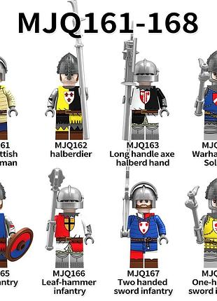 Конструктор фигурки европейские рыцари человечки средневековье воины