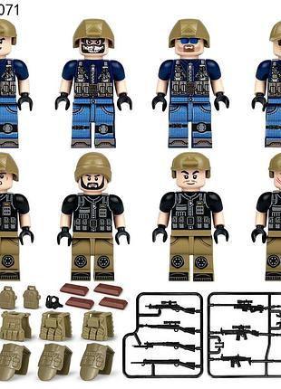Конструктор фігурки чоловічки військові спецназ солдатики поліція