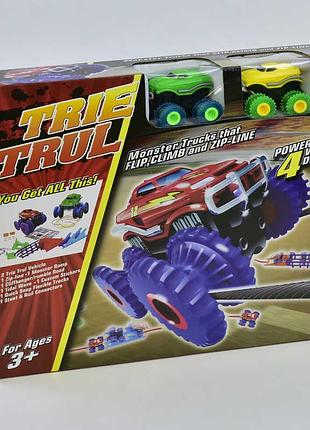 Дитячий іграшковий набір трек канатний as 332 (24) 2 машинки на батареях, хвиля, ухил, сходи,