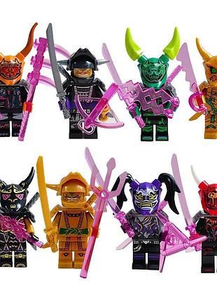 Фигурки конструктор человечки ниндзяго ниндзя ninjago 8 штук