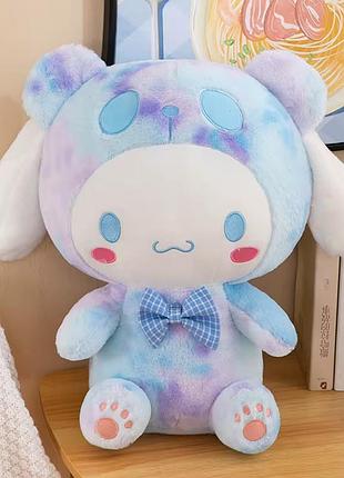 Мягкая аниме игрушка плюшевая куроми синаморол с бабочкой голубая 45 см