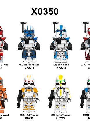 Фигурки человечки клоны штурмовики звёздные войны стар ворс 8 штук