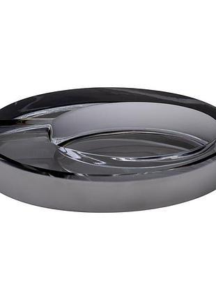 Скляна попільничка для сигарет 13х7.5х2.5 см попільничка декоративна настільна сіра hp-4-135