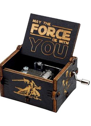 Скринька музична зоряні війни star wars may the force be with you шарманка abc
