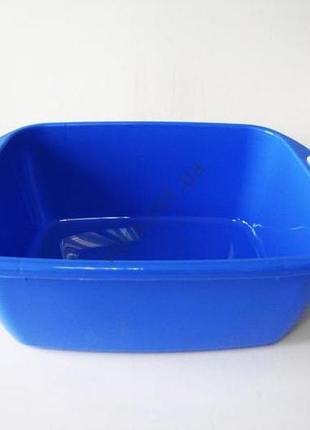Таз пластмасовий прямокутний з ручками №3 38,5*28 cm, h 12,5 cm. forkopt
