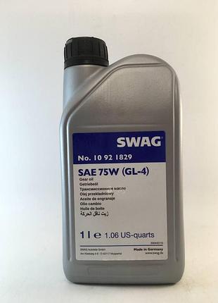 Масло трансмиссии swag 75w gl4 1l, 10921829