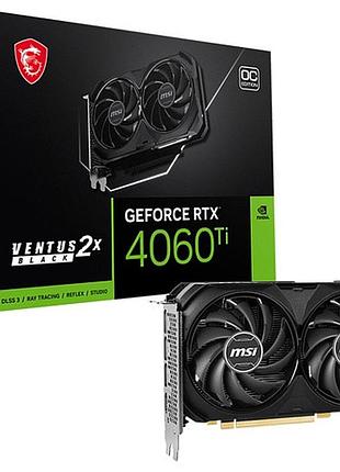 Видеокарта msi geforce rtx 4060 ti ventus 2x black 8g oc новая!