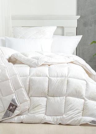 Одеяло 175 на 210 двоспальное всесезонное стильные, 2-спальное одеяло от производителя ideia полиэстер белый