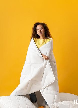 Одеяло 140 210 идея полуторное всесезонное полиэстер, одеяла теплые ideia универсальное стильное белый