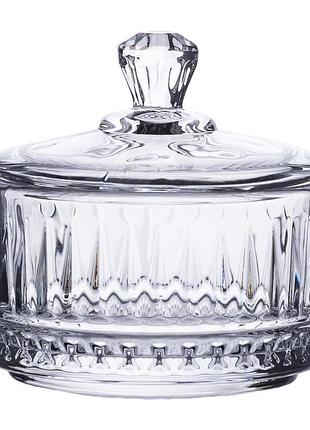 Цукерниця з кришкою ø 6.5 см скляна hp-yh-29