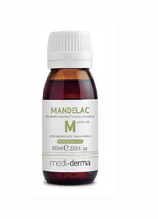 Манделак м пилинг в форме в/с раствора mandelac м alcoholic solution ph 1,0 - 2,0 medi+derma, 60 мл