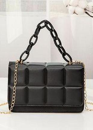 Маленькая женская сумка чёрная