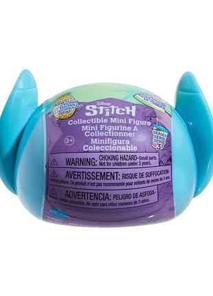 Фигурка-сюрприз в капсуле "стич со вкусняшками" stitch 46288 серии "feed me" игрушка 4 см