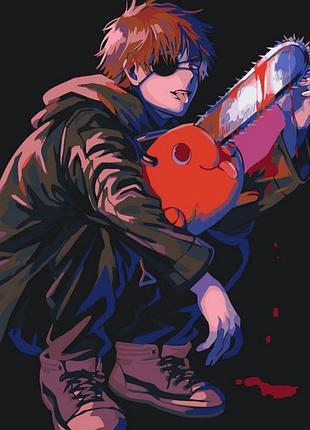 Картина по номерам "chainsaw-man" 16081-ac 40x40 см