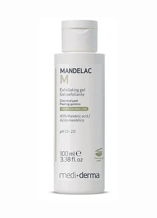 Манделак пілінг у формі гелю (всесезонний) mandelac exfoliating gel ph 1,0 - 2,0 medi+derma, 100 мл