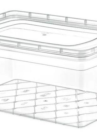 Пластиковый контейнер для пищевых продуктов с крышкой beehome ак 253 судок пищевой с защелками 2 л vario m