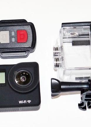 Экшн камера s8 4k wifi 2 дисплея + пульт