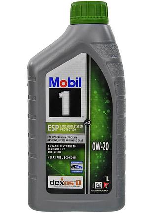 Масло моторное mobil 1 esp x2 0w20 1l, 153790