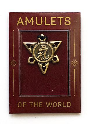 Амулет знак чи бронзовое покрытие / амулет знак чи бронзовое покрытие 2x2 см