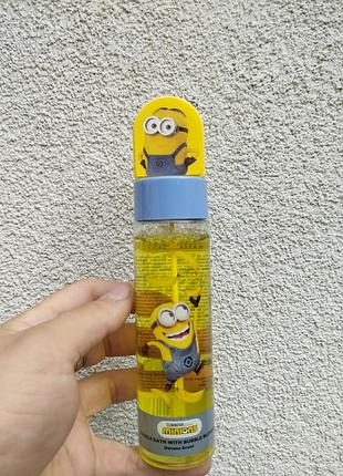 Пена для ванны minions с ароматом банана 🍌 150 мл + игрушка-пузырьков для детей 🎁