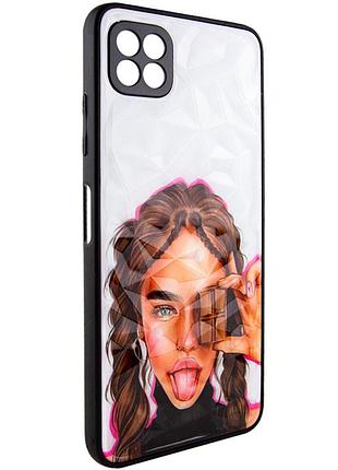 Tpu+pc чохол prisma ladies для samsung galaxy a22 5g chocolate