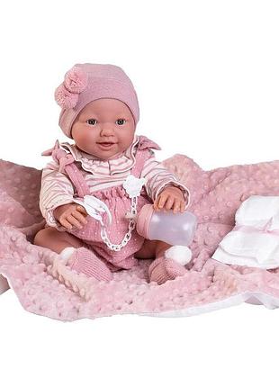 Испанский пупс младенец с закрывающимися глазами antonio juan новорожденная девочка писает ходит на горшок 42