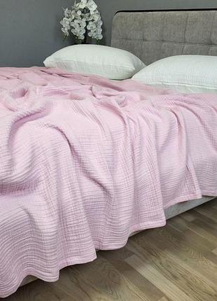 Pink, muslin (нав. 50*70см-2шт) плед 110*140 см