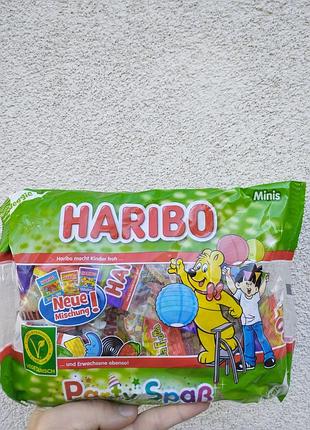 Желейные конфеты haribo party spass minis 400 г 🍬 вегетарианский ассорти мини haribo без желатина для детей