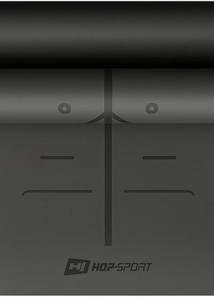 Фитнес-коврик для йоги pu 0,5см 183 x 68см hs-p005gm черный