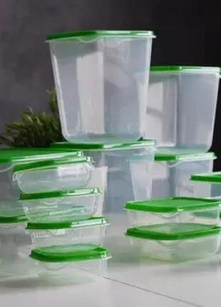 Харчові контейнери 17шт. в комплекті ikea pruta 601.496.73